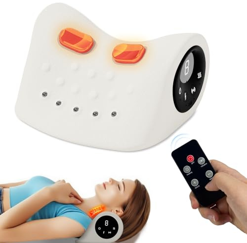 ALLILUYAA Nackenmassagegerät mit Wärme, Elektrisch Nackenmassagegerät mit 3 Modi, 6 Einstellbare Frequenzen, Massagegerät Nacken Schulter für Personen mit Nackenermüdung