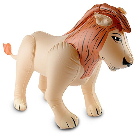 cama24com Aufblasbarer Löwe Safari-Dschungel-Motto-Party-Deko Aufblastier Palandi®