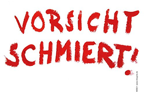 Brillenputztuch 17 x 15 cm • 44252 ''Vorsicht, schmiert!'' von Inkognito • Künstler: INKOGNITO © Martin Scheffler