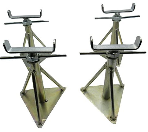 Static Caravan Axle Stands Medium X4 (Extra Wide Mobile Home Support 12.8 - 17.7)