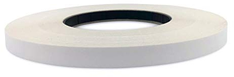 Edge Supply Polyester White Melamine 7/8 X 250 ft Roll of Ultra Flexible, Strong and Durable White Edge Banding, Easy Application Iron-On with Hot Melt Adhesive for Furniture Restoration. Made in USA