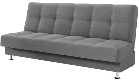 Mirjan24 Schlafsofa Enduro III mit Bettkasten, 3 Sitzer Sofa, Couch mit Schlaffunktion und Bettfunktion, Bettsofa Schlafsofa Polstersofa Wohnlandschaft (Baku 04)