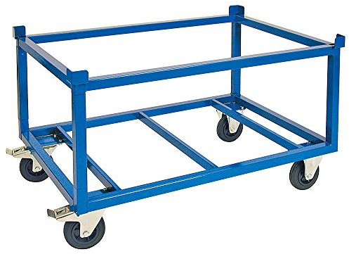 BRB Fahrgestell für Paletten und Behälter, hoch, LxBxH 1220x820x790 mm, Tragkraft 1000 kg