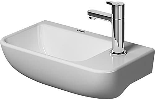 Duravit Waschtisch Me by Starck 40x22cm, HL re, o ÜL, m HLB, weiß
