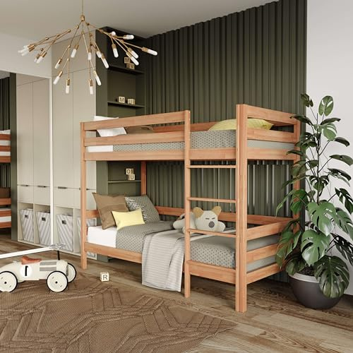 Krok Wood Etagenbett Kinderbett Doppelbett Jugendbett Sydney aus Massivholz in Buche 90×200×160 cm