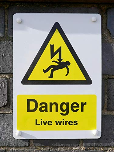 Warnschild mit Aufschrift Danger Electricity, 300 x 200 mm