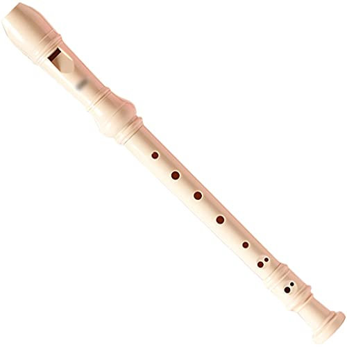 YHRJ Tenorblockflöten Abnehmbare Altflöte im Deutschen Stil, 8-Loch-Sopranblockflöte für Schüler zum Spielen, Aufbewahrungsbeutel + Reinigungsstäbchen (Color : Beige, Size : 8 Holes)