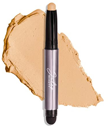 Julep Eyeshadow 101 Cream-to-Powder Waterproof Shadow Stick – Vanilla Matte – Long-Lasting, Crease-Proof, Light-Beige Matte Cream Eyeshadow with Built-in Smudger