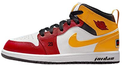 JORDAN -SNEAKERS -CHIUSURA CON LACCI -TOMAIA IN PELLE -FODERA IN TESSUTO -SUOLA IN GOMMA bianco BIANCO/MULTICOLOR 27½