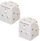 3 Way Extension Plug Surge Protection UK Wall Mains Power Adapter 13 AMP 250V Multi Plug 3 Gang Individually Switched Neon Block Socket Splitter - White -Pack of 2, Sold By Karrma ltd