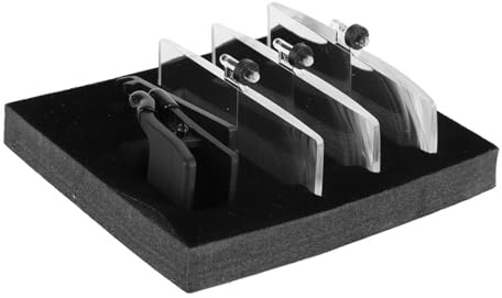 Hyuduo Lupa con Clip, Gafas de Lupa 1.5X 2.5X 3.5X Gafas de Lupa con Clip 3 Piezas Lupas de Visera de Lupa de Vidrio