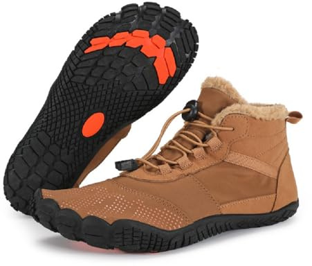 YisiNP Scarpe Invernali Stivali Uomo Caldo Barefoot Comode Donna Outdoor Trekking Scarpe