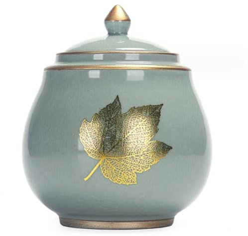 Pot de Gingembre Pots De Gingembre Décoratifs, Pot De Temple En Céramique De Porcelaine Chinoise Ancienne Avec Couvercles Scellés, Cuisine À Domicile Pot de Gingembre Vase ( Color : B , Size : 12*14cm