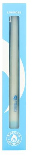 Cera di Lourdes 35 cm in scatola espositore - Candela devozionale - Culto cristiano in cera vegetale