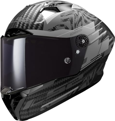 LS2, Integraler Motorradhelm THUNDER GP AERO POLAR Matt Black, M | Beschlaghemmend