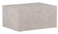ebuy24 York marmor Look 80x60 – Couchtisch – B60xH40xT80 – Farbe Beige; Marmor-Dekor/Optik – skandinavisch-clean – für Wohnzimmer – passt zu vielen Styles – hochwertiges Design