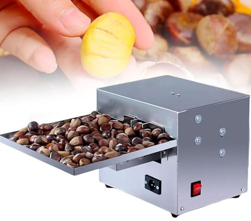 Macchina elettrica for schiacciare le castagne,apriscatole automatico commerciale for castagne,taglia castagne in acciaio inox 30-50kg/h, sgusciatrice for castagne for diverse dimensioni di castagne