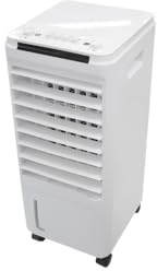ABRILA- Climatizador Evaporativo Glaciar Blanco 80W | Humificador | 7L | 3 Velocidades | Orientable | Acumulador de Frío