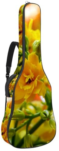 Eslifey Tasche für Akustikgitarre, Fußball, Gras, verstellbarer Schultergurt, Gitarrenkoffer, Gigbag 101,6 cm, 104,4 cm, 106,7 cm, Mehrfarbig 4, 42.9x16.9x4.7 in, Taschen-Organizer
