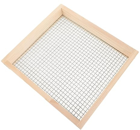 Yardwe de Jardin Cernidor de jardín Grava rastrillo de nivelación de césped bordeadora de jardín Suelo de terrario Palas de Suelo para jardineria de Roca de Madera