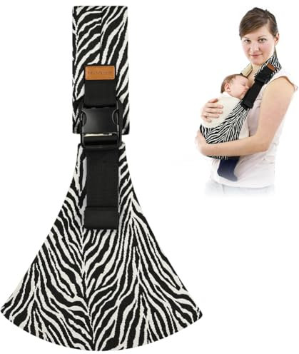 AOOWU Porte Bébé, Portable Echarpe de Portage Bebe, Portable Echarpe de Portage Bebe, Porte-BéBé Ergonomique Et Pratique, Pour Porte-Bébé Nouveau-Nés et Tout-Petits Jusqu'à 15Kg