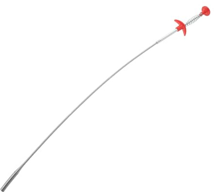VALICLUD Flexible Drain Cleaning Grabber Claw 60cm Spring Pipe Cleaner Hair Catcher Tool for Kitchen and Bathroom Sink Clog Removal