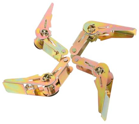 NUOBESTY 4pcs Ratchet Tensioner Accessories Heavy Duty Tie down Buckle for Cargo Belt Ratcheting Hardware Outdoor Cargo Straps