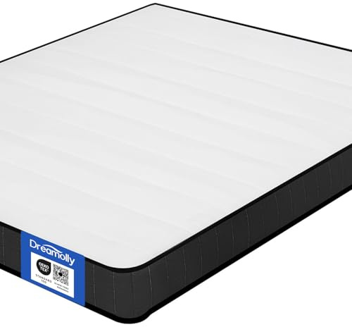 Dreamolly Premium Taschenfederkernmatratze 180x200 cm, 20 cm Höhe – Verstärkte Kanten & Anti-Rutsch, Gerollt im Karton, Oeko-TEX Zertifiziert