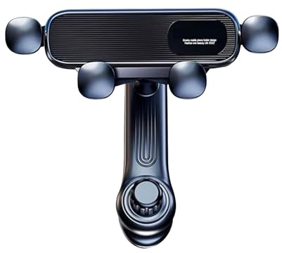 Support de téléphone de Voiture avec Clip d'aération - Support avec Prise en Main sécurisée, Rotation à 360 degrés | réglable avec antidérapant, Pratique pour Tableau de Bord, Voyage