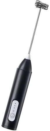 Varilla de espuma de leche de acero inoxidable inalámbrica, 3 modos, creación rápida de espumas para capuchinos de chocolate caliente, materiales ABS, máquina inalámbrica de espuma de leche