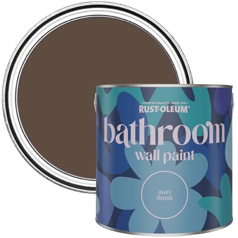 Rust-Oleum Water-Resistant Bathroom Wall & Ceiling Paint in Matt Finish - Coffee Bean 2.5 litres