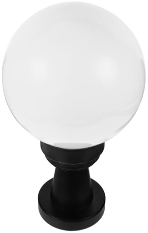 Homoyoyo Luz Poste Exterior para Jardín Resistente y Fácil de Instalar Iluminación Decorativa LED para Patios y sin Cables Adicionales Compacto y Estructura Simple