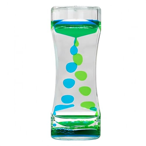 Sabliers Liquide,Liquid Motion Timer Bubbler,décoration apaisante pour Bureau et Cadeau,Minuterie Liquide Colorée,Pour Activité,Détente,Apaisant,Cadeaux pour Adultes et Enfants(B)