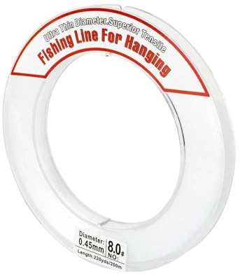 Fiskelina för pyssel 200 Meter Osynlig Nylontråd För Flytande Ballonger | Monofilament Fiskelina I Nylon För , Lägenhet, Skola, Studentrum, Ballonggirlander, Pyssel Och Bildupphängning