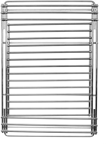 tepro Grillzubehör Hauptrost 28 x 39 cm für Rost-in-Rost-System - eckig, verstellbare Grillrosttiefe, ca. 39-50 cm Chrome