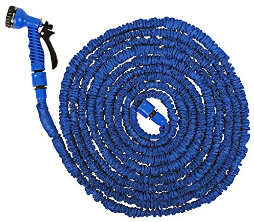 HL Camp4 Flexibler Wasserschlauch 22,5 Meter blau inkl Sprühpistole und Anschluss