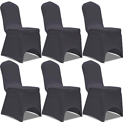 vidaXL 6X Stuhlhussen Stretchhusse Universell Stuhlbezug Stuhlüberzug Hochzeit
