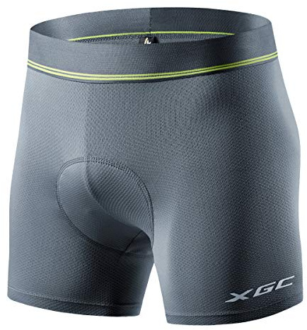 XGC Cykelkalsonger för män cykelshorts cykelbyxor med elastisk ventilerande 4D gel sittdynor med hög densitet
