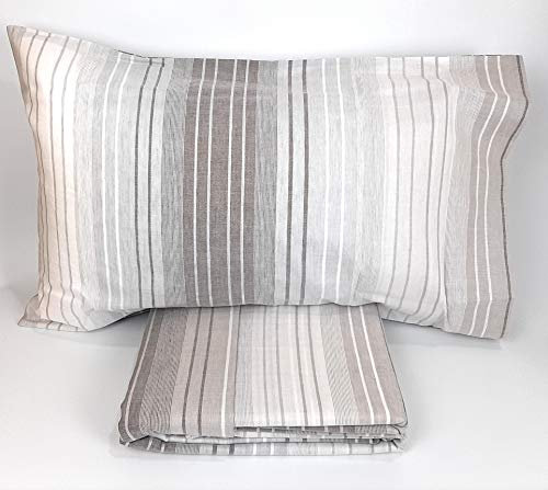 Bossi Parure Lenzuolo Matrimoniale Trend 9308 Cotone e Lino - escluso sotto con Angoli
