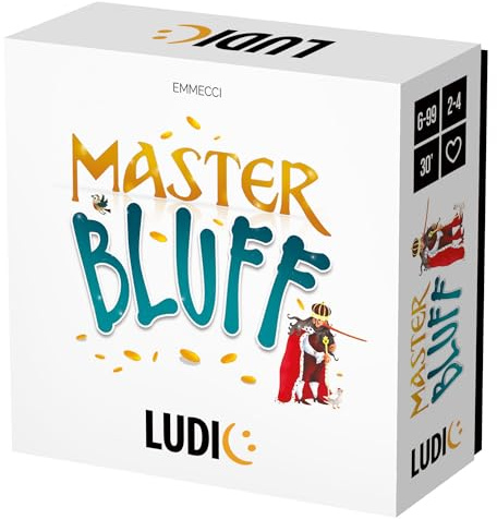 Ludic Masterbluff ¿Quién Mentiendo? Mu27460 Juego De Fiesta para La Familia para 3-5 Jugadores