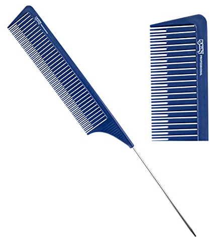 Ponik's - Strähnenkamm | für Balayage | Haarfärbekamm Profi | Spezialsträhnenkamm zum Färben | Antistatischer Kamm |Blau | 3D eng