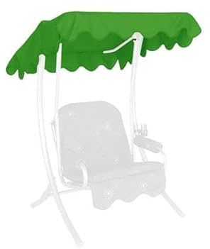 Angerer Freizeitmöbel GmbH Hollywoodschaukel Sonnendach - passend für viele 1-Sitzer Hollywoodschaukeln - Schaukeldach Made in Germany (Swingtex hellgrün, 100 x 145 cm)
