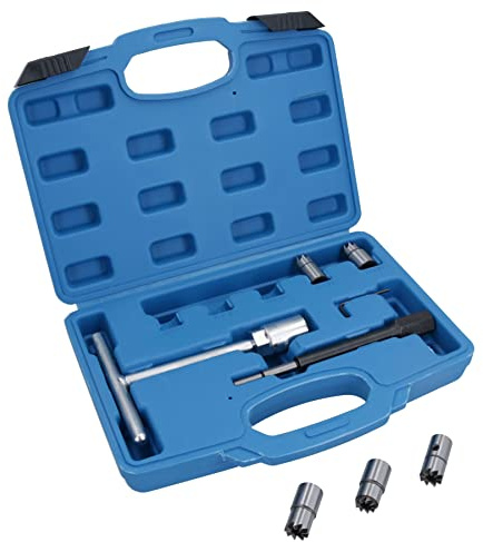 AB Tools Diesel-Einspritzdüsen-Sitzschneider-Reiniger, Universal-Einspritzdüsen-Reibahle, 7 Stück