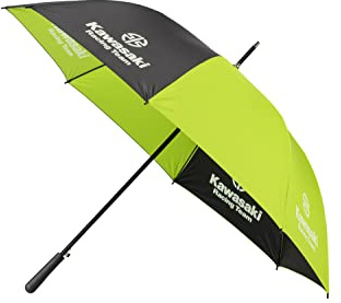 Kawasaki SPORTS Regenschirm groß UMBRELLA schwarz grün