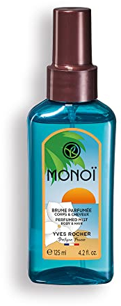 Yves Rocher Monoï Parfümiertes Duftspray Körper & Haare 125ml| Erfrischendes Duftspray mit unwiderstehlichem Duft