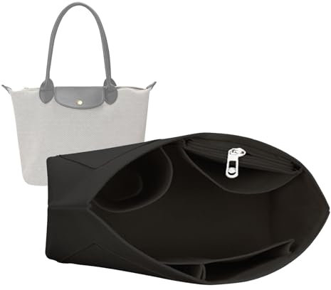 Lckaey 1012BLACK2-S Handtaschen-Organizer-Einsatz für Longchamp große Größe, kleine Größe: 21 x 17 x 13 cm