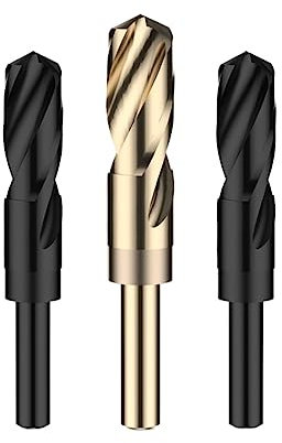 SBTRKT Stahl-Spiralbohrer mit Malschaft Hochgeschwindigkeitsstahl-Fräsbohrer Bohrer Gleichschaftbohrer Stufenbohrer Spiralbohrer 12-30 mm (Color : 19mm)