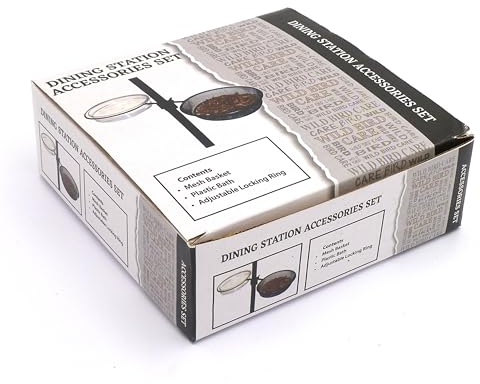 Honeyfield's Basket and Bowl Set for Bird Feeding Station - Easy to Assemble with Adjustable Locking Ring, Feeding Mesh Basket and Bird Bath, Weather Resistant, Replacement tray/s