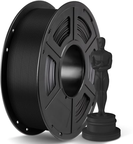 ANYCUBIC PLA Plus Filament 1.75mm Schwarz, PLA+ 3D Drucker Filament, Intelligentes Drucken, Filament-3D-Druckmaterialien 1kg