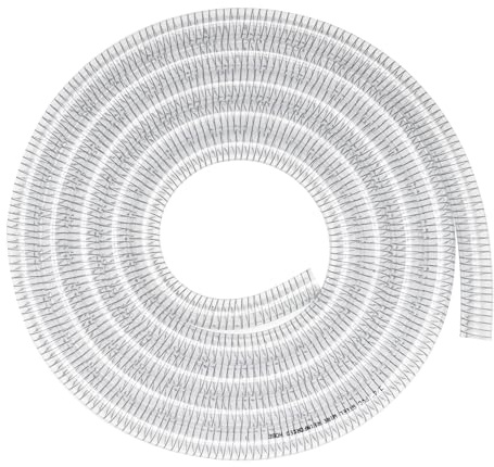 Geowaky Steel Wire Hose 1-1/4id x 10ft Flexible Suction Hose PVC Reinforced Tubing Heavy Duty Clear Vinyl Vacuum Line Tubing High Pressure Drain Hose